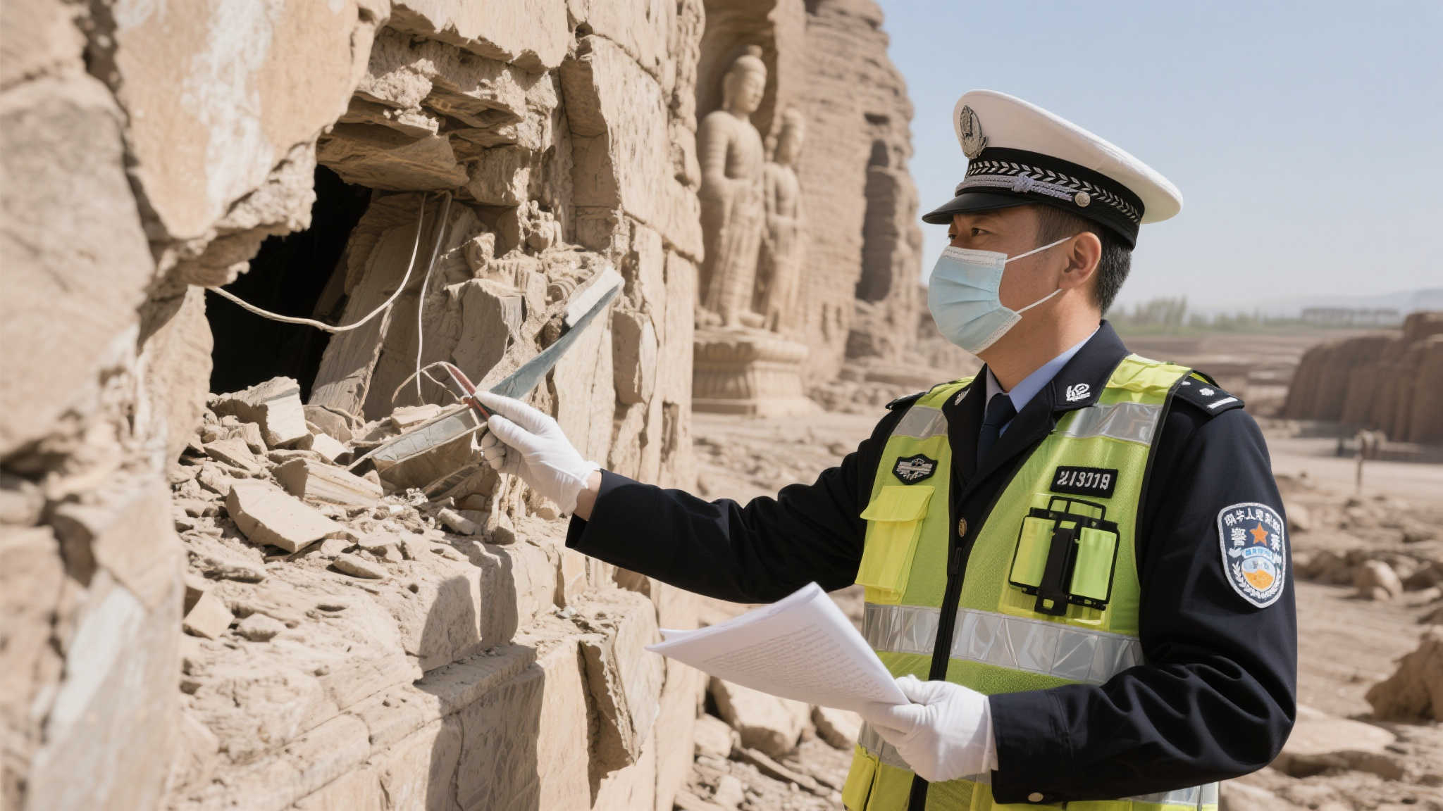 尼科壁画遭毁,毕包承诺全力加速修复 尼科壁画遭毁,毕包承诺全力加速修复